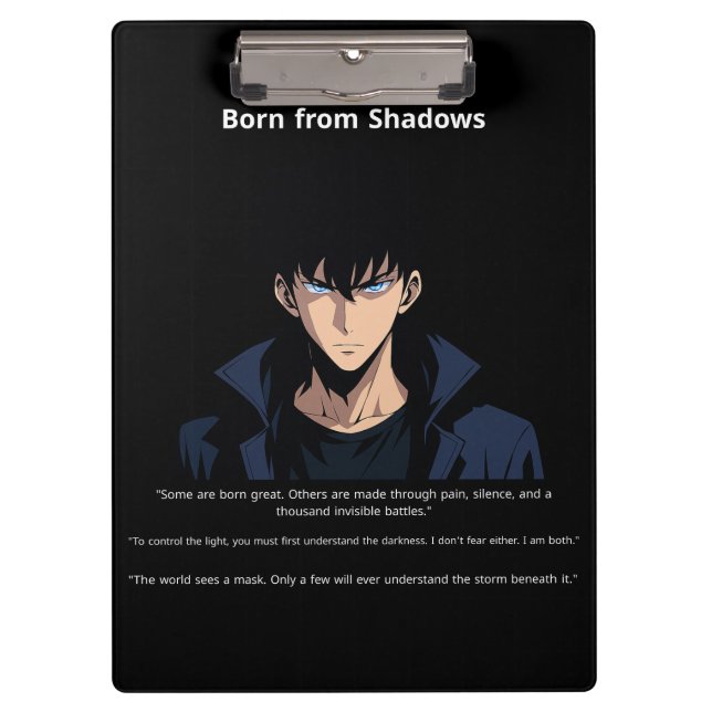"Shadow Reborn"  "The Silent Force"   Clipboard (Front)