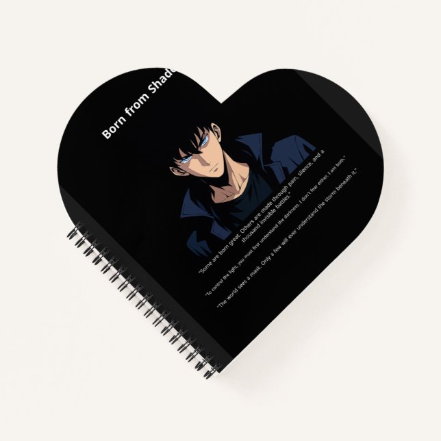 "Shadow Reborn"  "The Silent Force"   Notebook (Front)