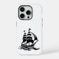 Shadow Sailing Ship – Vintage Ocean Illustration