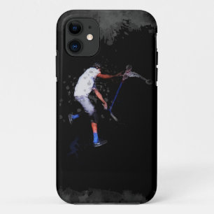 Shadow Scooting Trick Scooter Art iPhone 11 Case