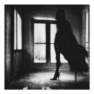 Shadow That Floats Down the Hallway Poster