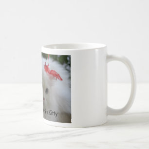 Shadow the white kitty coffee mug