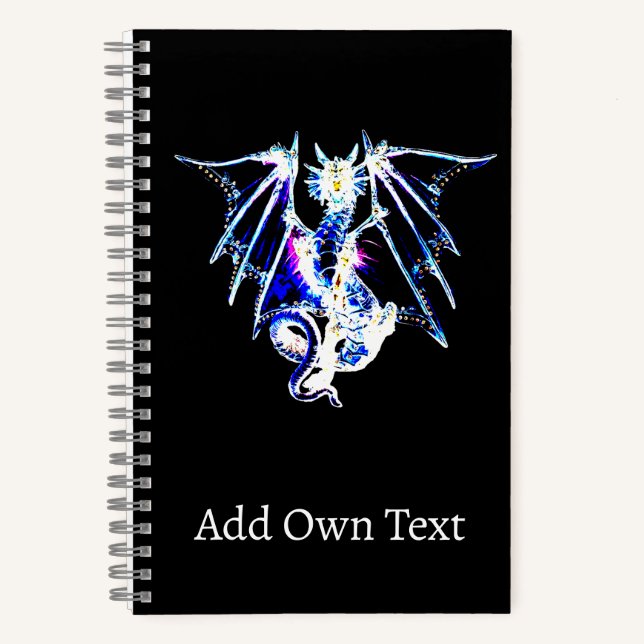 Shadow Tide Dragon Sea Monster Mythical Depth Art Notebook (Front)