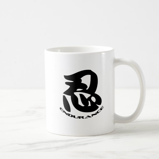 Shadow Warrior Bujinkan Dojo Logo wiith Nin Symbol Coffee Mug (Right)