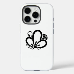 Shadowed butterfly-shaped Plum blossom iPhone 16 Pro Case