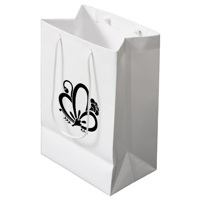 Shadowed butterfly-shaped Plum blossom Gift Bags (Front Angled)