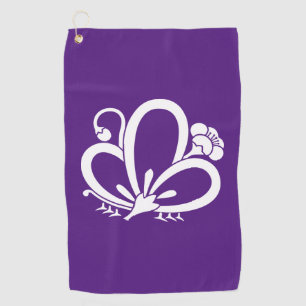 Shadowed butterfly-shaped Plum blossom Golf Towel