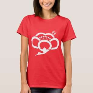 Shadowed crane-shaped plum blossom T-Shirt