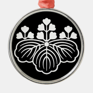 Shadowed paulownia with 5&3 blooms metal tree decoration