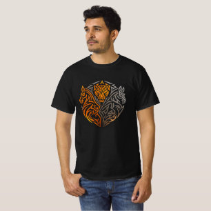 Shadowfall Lion Horse Wolf Crest T-Shirt