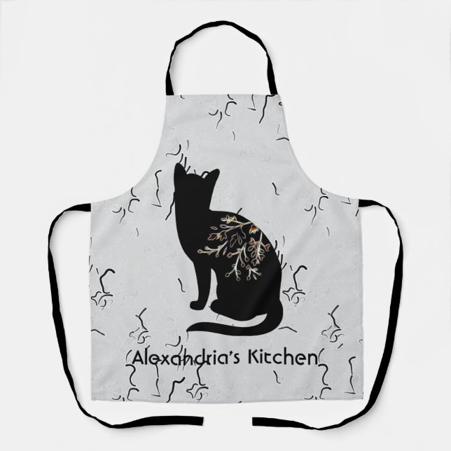 Shadowing Moon All-Over Print Apron (Front)