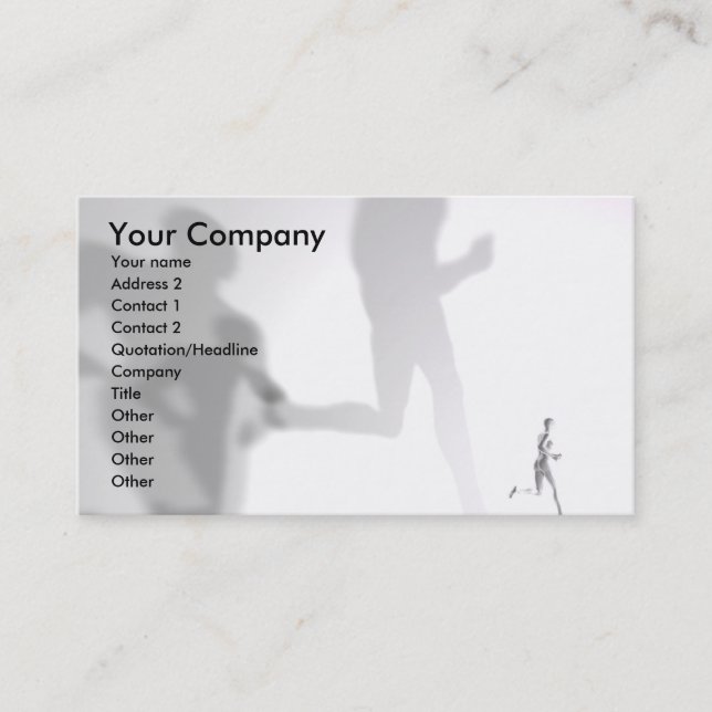 Shadows - Business card (Front)