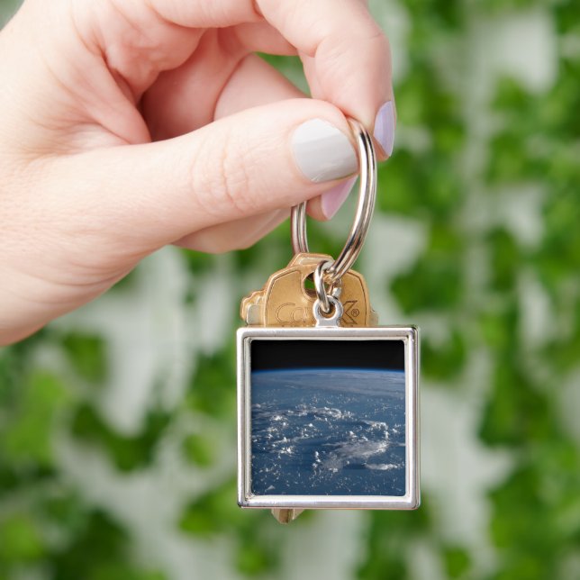 Shadows From Clouds Across The Philippine Sea Key Ring (Hand)