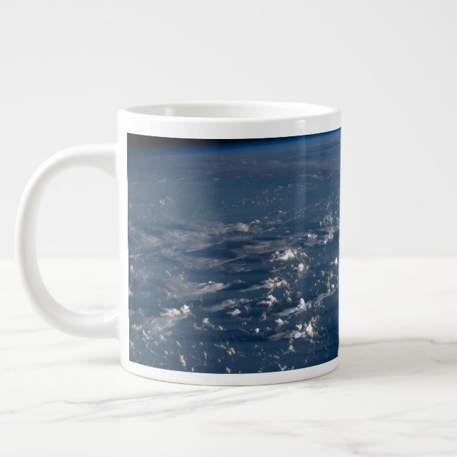 Shadows From Clouds Across The Philippine Sea Large Coffee Mug (Left)