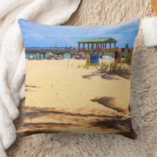 Shadows of Palm Trees Cushion