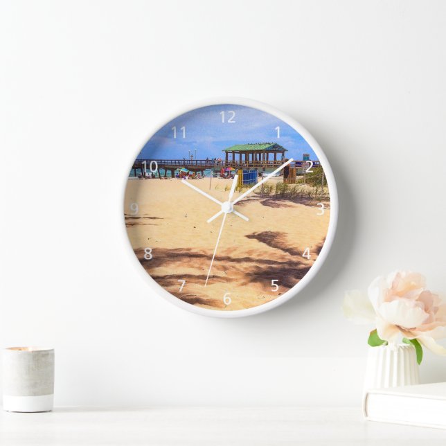 Shadows of Palm Trees Wall Clock (Home)