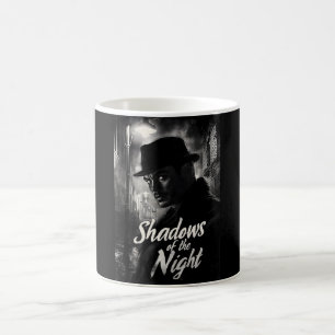 Shadows of the Night - Film Noir Style Design Coffee Mug