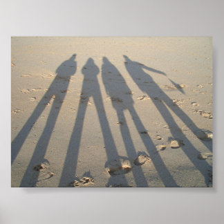 Shadows On Sand Poster
