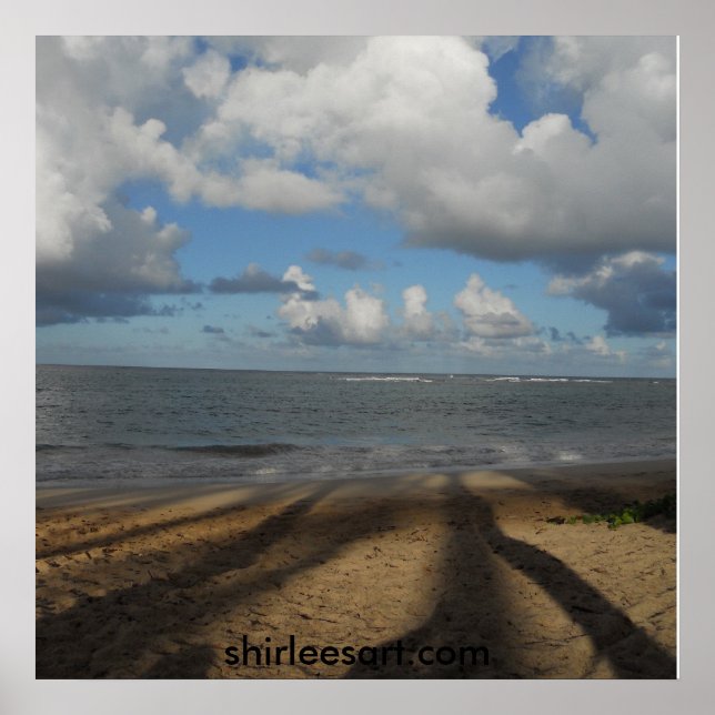 Shadows on the beach poster (Front)