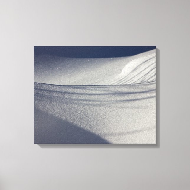Shadows on untouched snow CC0099 Canvas Print (Front)