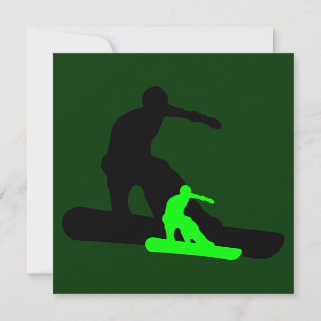shadowstance : snowboarding invitation (Front)