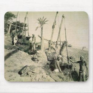 Shadufs in Upper Egypt (sepia photo) Mouse Mat