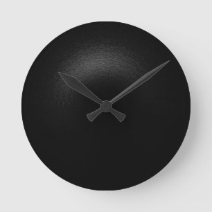 Shady Black - Create Your Own Round Clock