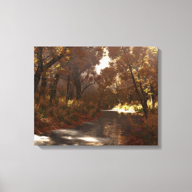 Shady Creek (Autumn) Canvas Print (Front)
