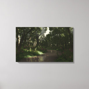 Shady Creek Canvas Print