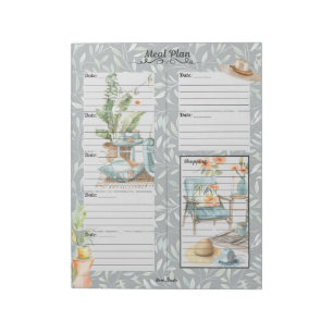 Shady Lady 7 Day Meal Planner Notepad