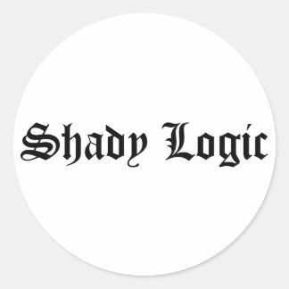 Shady Logic Sticker 2