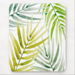 Shady Palms Mouse Mat<br><div class="desc">Shady Palm II by Annie Warren. Palm tree leaves in different shades of green are sprinked across the composition. | 164411Z</div>