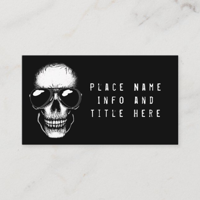 Shady Skull Business Card (Front)