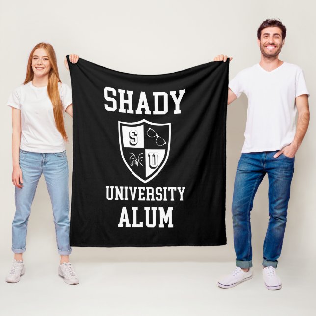 Shady University Alum gossip sunglasses funny Flee Fleece Blanket (In Situ)