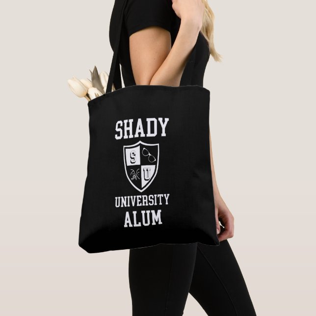Shady University Alum grad personalised sarcastic Tote Bag (Close Up)