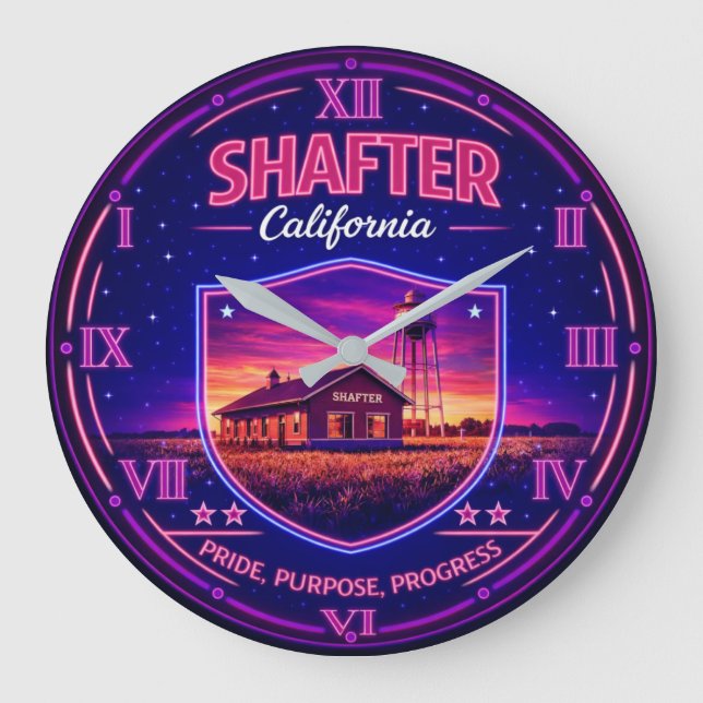 Shafter California Heritage Large Clock (Front)