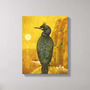 Shag And Golden  Seascape Canvas Print