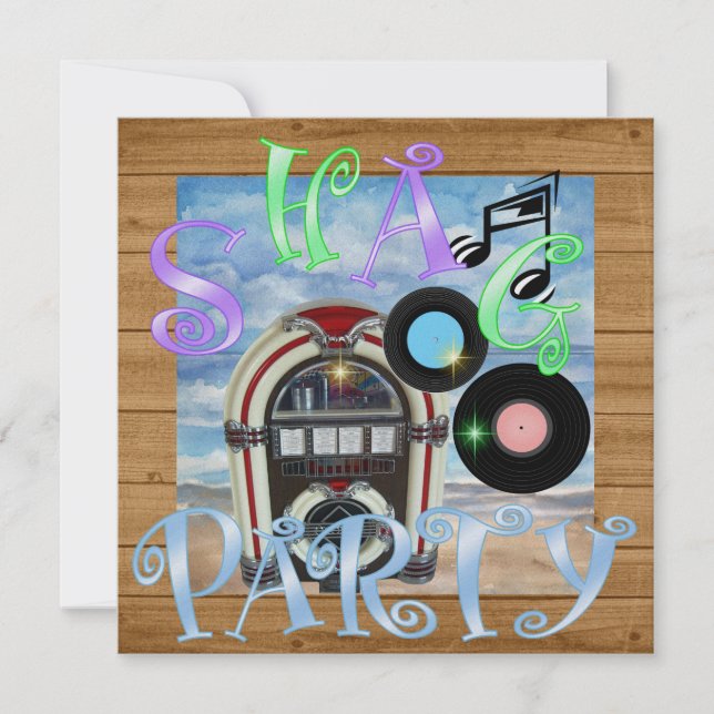 Shag - Dance Party Invitation (Front)