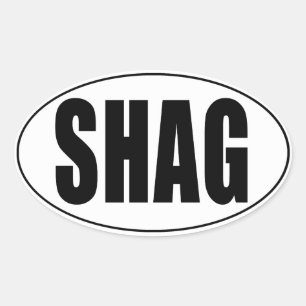 Shag Euro Country Oval Sticker