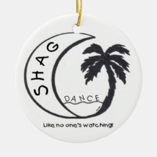 Shag Like no one's watching! Ceramic Tree Decoration