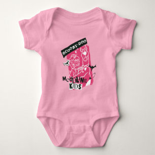 Shaggy and Scooby-Doo Meddling Kids Punk Outline Baby Bodysuit