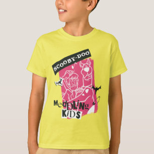 Shaggy and Scooby-Doo Meddling Kids Punk Outline T-Shirt
