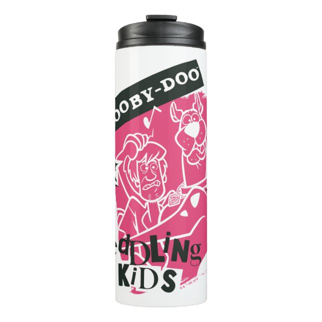 Shaggy and Scooby-Doo Meddling Kids Punk Outline Thermal Tumbler (Front)