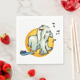 Shaggy Dog Napkin