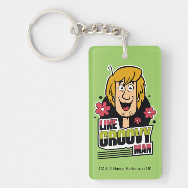 Shaggy "Like Groovy Man" Graphic Key Ring (Front)