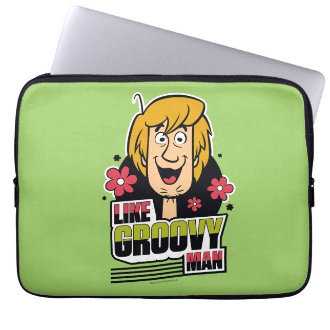 Shaggy "Like Groovy Man" Graphic Laptop Sleeve (Front)