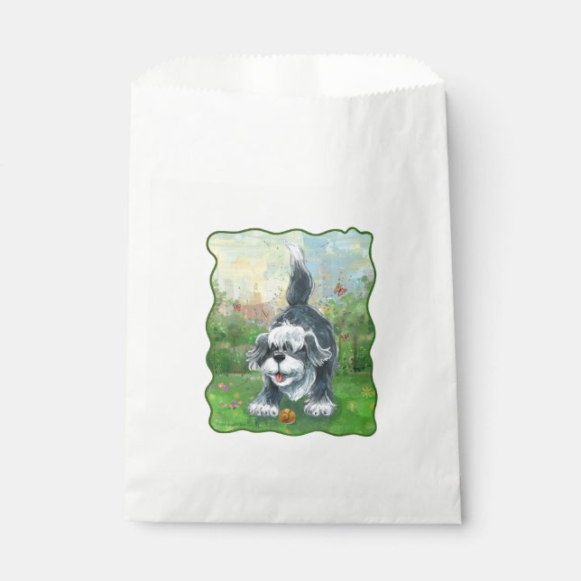 Shaggy Sheep Dog Favour Bags (Front)