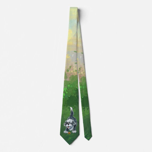 Shaggy Sheep Dog Tie (Front)