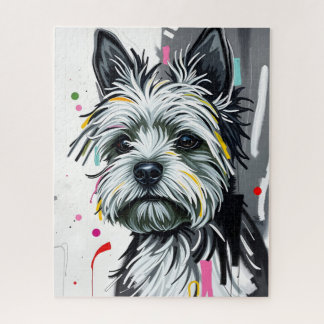 Shaggy Terrier Dog Jigsaw Puzzle