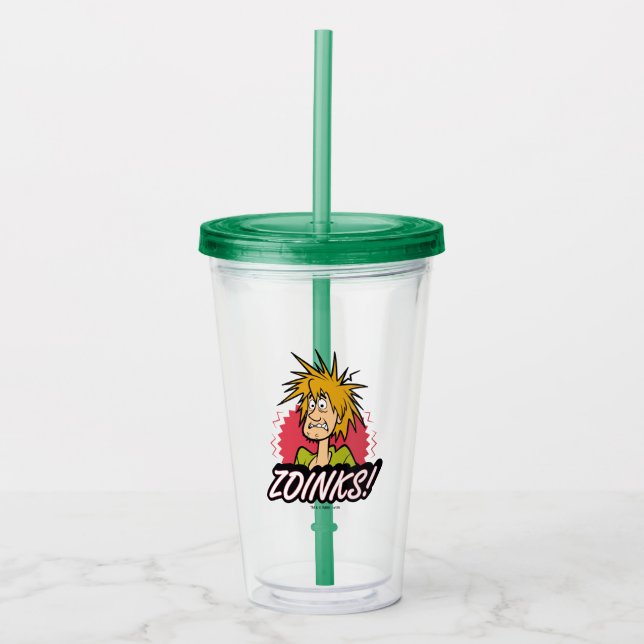Shaggy "Zoinks!" Graphic Acrylic Tumbler (Front)